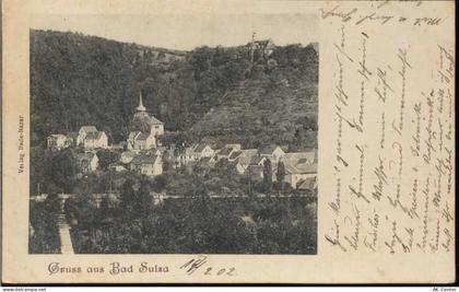 99518 O5322 Bad Sulza 1902 - Bad Sulza: Ansicht,Bade-Bazar - 20036794