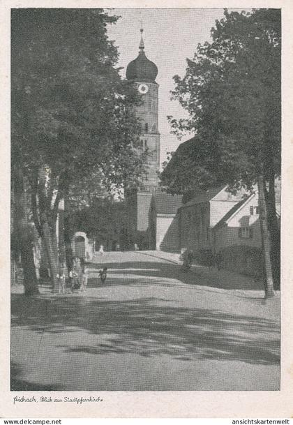 Aichach Blick zur Stadtpfarrkirche ngl #122.809