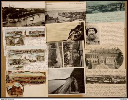 DEUTSCHLAND ETC. ECKERNFÖRDE, 12 verschiedene Ansichtskarten