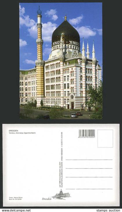 Dresden Postcard Yenidze ehemalige Zigarettenfabrik Former Cigarette Factory Car