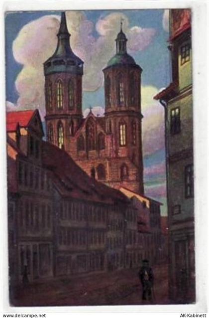 Göttingen, Künstlerkarte. Johanniskirche ungelaufen leichte Abschürfunge... - 39079889