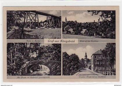 Königsbrück mit 4 Abbildungen. Feldpost, mit Stempel von 1944. Gute Erha... - 39029930