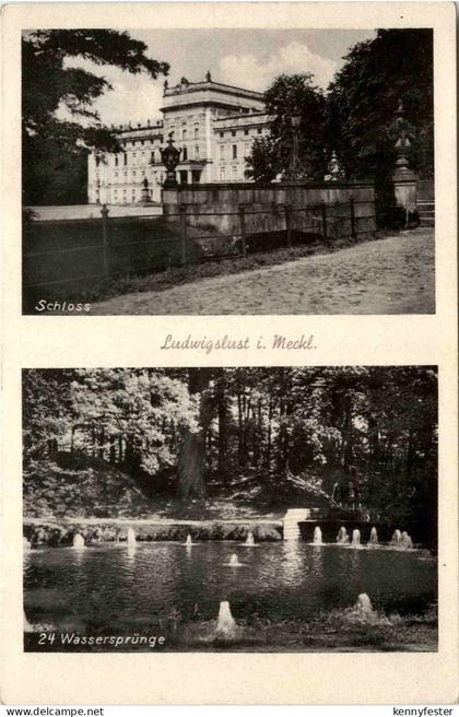 Ludwigslust, Schloss und Wassersprünge