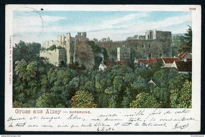 Carte Postale - Allemagne - Gruss aus Alzey - Burgruine (CP24899)