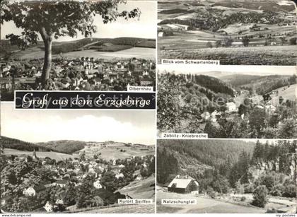Erzgebirge Region Olbernhau Schwartenberg Zoeblitz Kniebreche Seiffen Natzschung