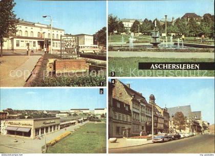 Aschersleben Sachsen-Anhalt Bahnhof Ladenstrasse