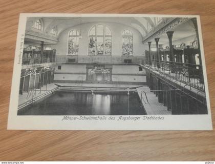 Augsburg Männer-Schwimmhalle , ca. 1905 , alte Ansichtskarte , Postkarte , AK !!