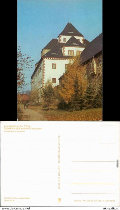 Augustusburg Schloss Augustusburg: Westseite 1986