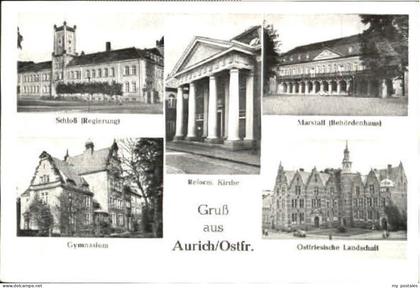 Aurich Ostfriesland Aurich Schloss Schule x 1955
