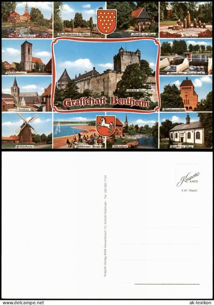 Ansichtskarte Bad Bentheim Mehrbildkarte Grafschaft Bentheim 1980