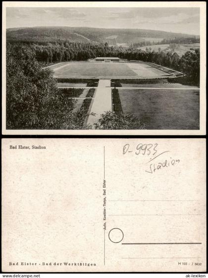 Ansichtskarte Bad Elster Stadion 1953