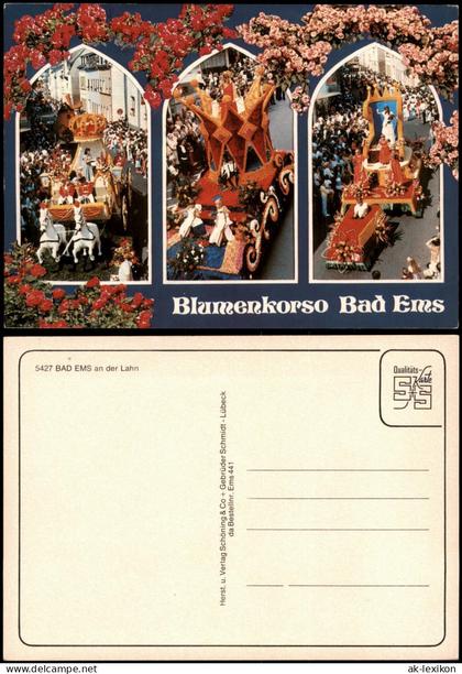 Ansichtskarte Bad Ems Blumenkorso Bad Ems (Mehrbildkarte) 1980