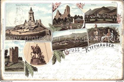 Kyffhaeuser Kaiser Wilhelm Denkmal Kelbra Rothenburg Reiterstandbild