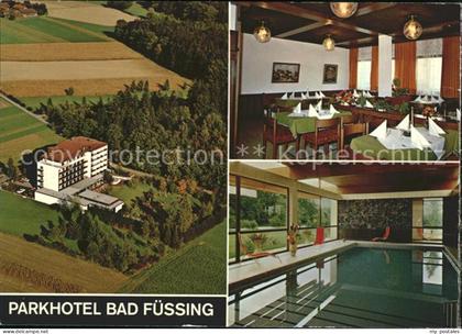 Bad Fuessing Parkhotel Bad Fuessing Speisesaal Hallenbad