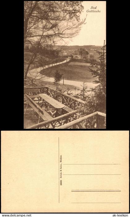 Ansichtskarte Bad Gottleuba-Bad Gottleuba-Berggießhübel Straßenblick 1923