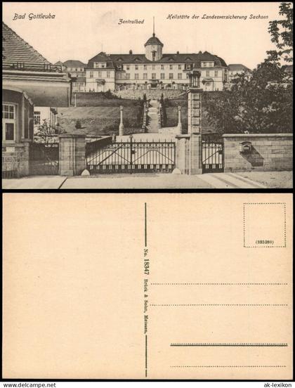 Bad Gottleuba-Bad Gottleuba-Berggießhübel Heilstätte Zentralbad 1914