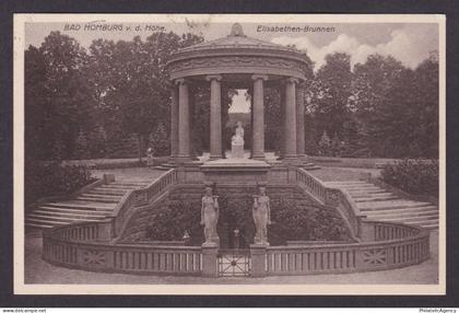 Vintage postcard Elisabethen fountain colonnade Bad Homburg Hesse Germany