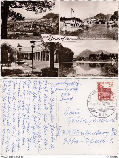 Bad Honnef Bad Honnef  Drachenfels, Rheinpartie  Drachenfels Trinkhalle, 1967