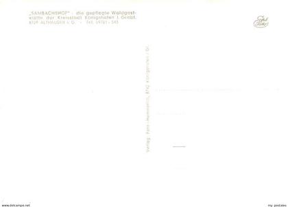 Koenigshofen Bad Sambachshof Waldgaststaette