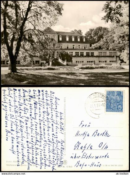Ansichtskarte Bad Köstritz FDGB Sanatorium 1958