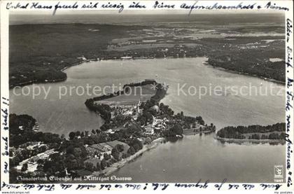 Bad Saarow Sanatorium Eibenhof auf Rittergut Saarow Scharmuetzelsee Fliegeraufna