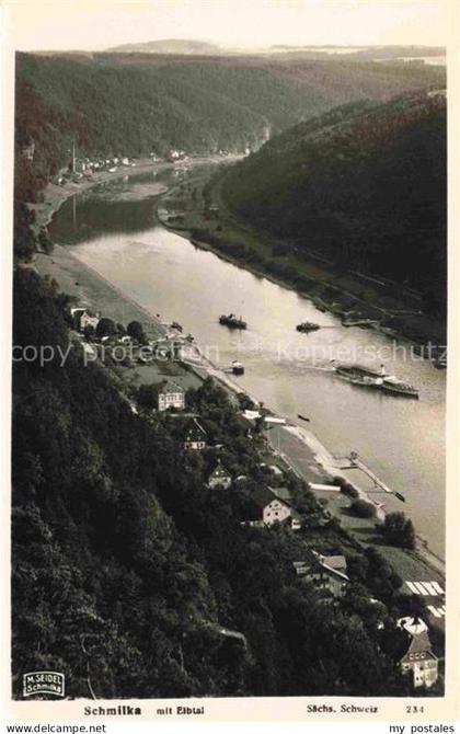 Foto Seidel M. Schmilka Nr. 234 Schmilka Elbteil