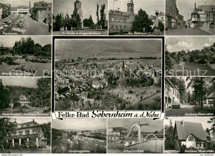 Bad Sobernheim Marktplatz Park Kurhaus Kriegerdenkmal Campingplatz Rathaus Freib