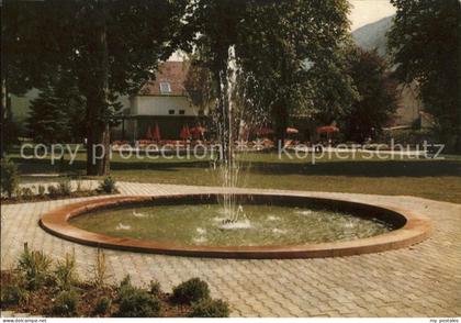 Bad ueberkingen Kurpark Restaurant Gartenterrasse Springbrunnen
