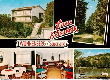 Wuennenberg AWO Heim Haus Elisabeth Gastraum Schwanenteich Waldweg