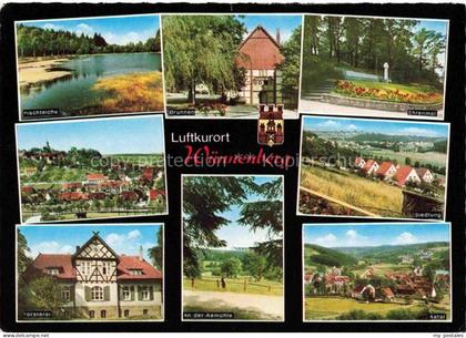 Wuennenberg Fischteiche Brunnen Ehrenmal Panorama Siedlung Foersterei Aamuehle P