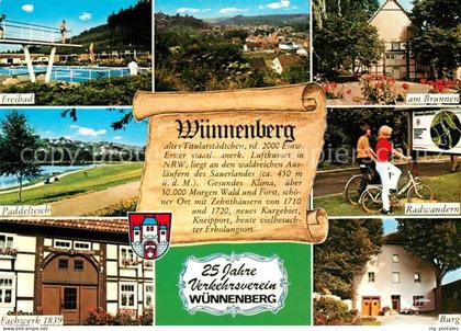 Wuennenberg Paddelteich Fachwerk Burg