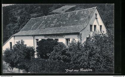 AK Riedern, Blick auf Gasthaus zur Krone
