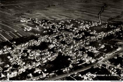 CPA Bernhausen auf den Fildern Filderstadt, Fliegeraufnahme