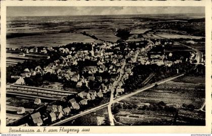 CPA Bernhausen Filderstadt Bade Württemberg, Fliegeraufnahme