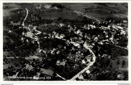 CPA Meckenbeuren in Oberschwaben Württemberg, Fliegeraufnahme