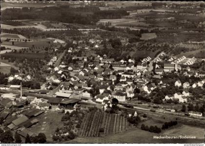 CPA Meckenbeuren in Oberschwaben Württemberg, Fliegeraufnahme