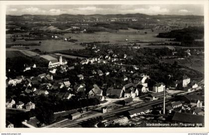 CPA Meckenbeuren in Oberschwaben Württemberg, Luftaufnahme