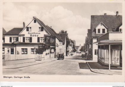 Ditzingen Gerlinger Straße Gasthaus Rose gl1956 #200.444