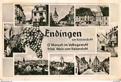 Endingen Kaiserstuhl Stadtturm Brunnen Stadtansichten