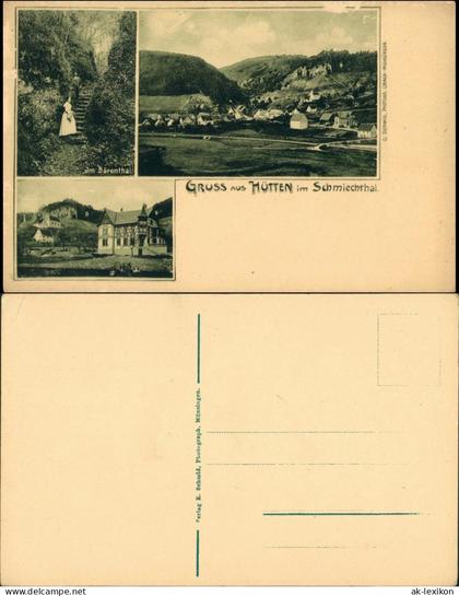 Hütten (Schmiechtal)-Schelklingen 3 Bild: Villa, Stadt, Bärental 1922