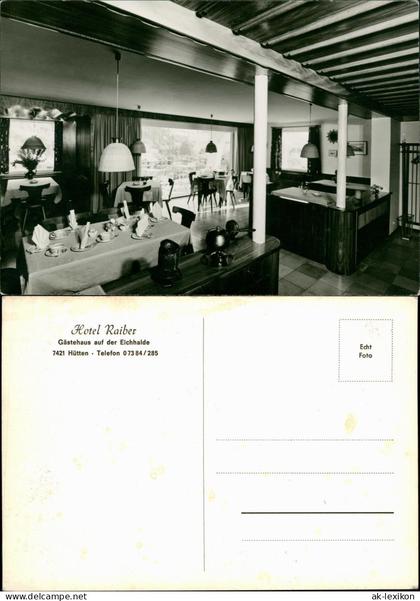 Hütten (Schmiechtal)-Schelklingen Hotel RaiberGästehaus auf der Eichhalde 1967