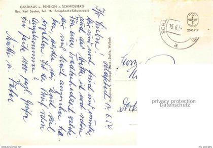 Schapbach BAD RIPPOLDSAU-SCHAPBACH Gasthaus Pension zum Schmidsberg Wasserfall