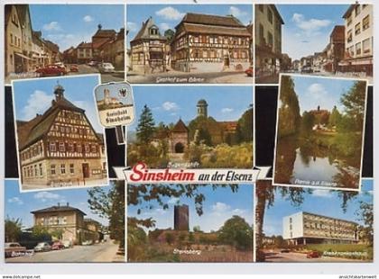 Sinsheim/Elsenz Mehrbildkarte Gasthof Bären ngl #32.238