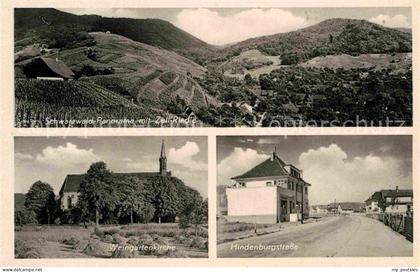 Zell Harmersbach Panorama Zell Riedle Weingartenkirche Hindenburgstrasse