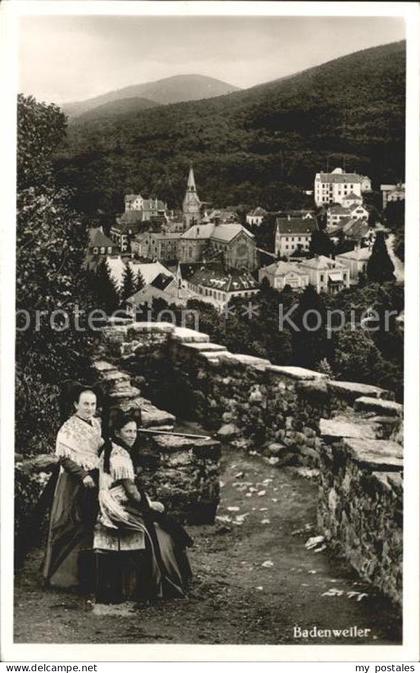 BADENWEILER BW Ortsblick Badenweiler Trachten