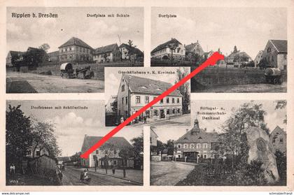 AK Rippien Gasthof a Dresden Bannewitz Goppeln Nöthnitz Golberode Possendorf Hainichen Karsdorf Gostritz Kaitz Babisnau