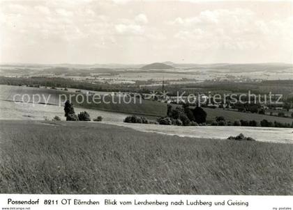 Boernchen Bannewitz Blick vom Lerchenberg nach Luchberg und Geising
