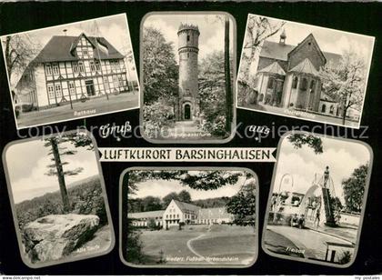 Barsinghausen Rathaus Klosterkirche Nordmannsturm Freibad Fussball-Verbandsheim