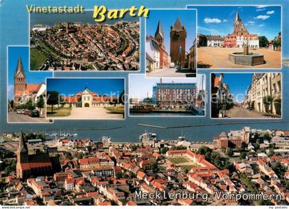 Barth Fliegeraufnahmen Kirche Brunnen Rathaus Teilansichten