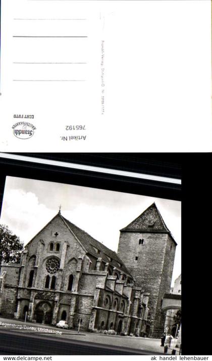 765192 Regensburg Donau Ulrichskirche Regensburg